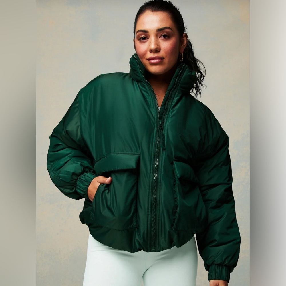 Fabletics ๐๐โ๏ธGreen All Weather Jacket - Sz Small -NWT - Picture 3 of 10